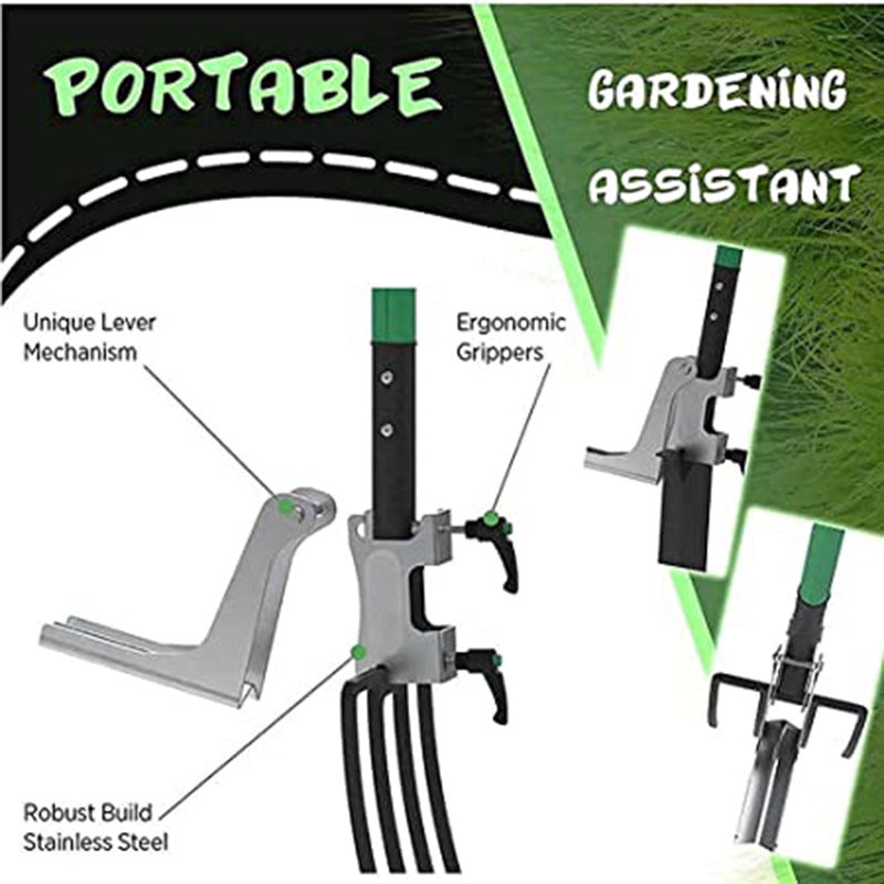 Premium Stand-Up Weeder Tool - Ergonomic Garden Assistant for Effortless Weed Removal - Image 2