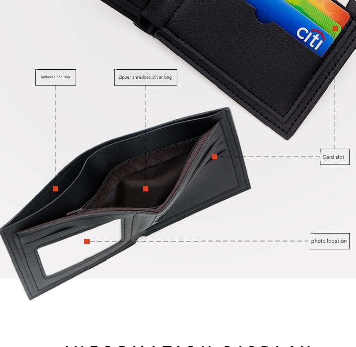 3-PCS Brown Menbense Fashion Leather Wallet Set - Vintage Hunter Design Bi-Fold Wallet with Card Slots - Image 4