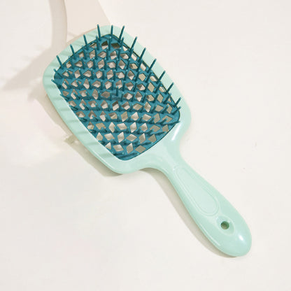 Green 8-Piece Detangling Hair Brush Set - Vented Wet/Dry Brushes for Smooth, Knot-Free Hair