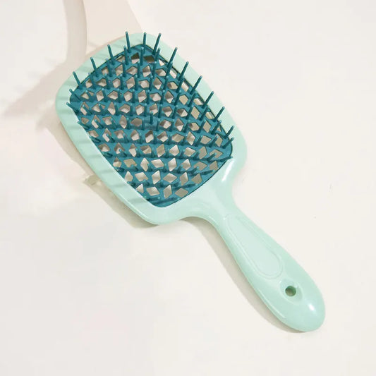 Green 8-Piece Detangling Hair Brush Set - Vented Wet/Dry Brushes for Smooth, Knot-Free Hair