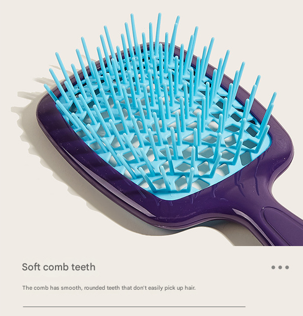 Pink 8-Piece Detangling Hair Brush Set - Vented Wet/Dry Brushes for Smooth, Knot-Free Hair - Image 2