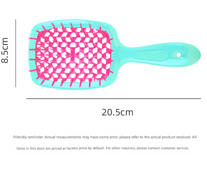 Purple 8-Piece Detangling Hair Brush Set - Vented Wet/Dry Brushes for Smooth, Knot-Free Hair - Image 5