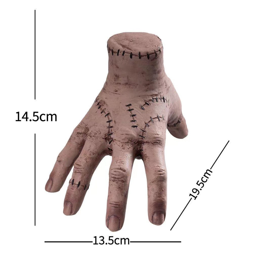 2-PCS Spooky Severed Hand Prop Set - Latex Resin Craft for Halloween Decor & Pranks - Image 4
