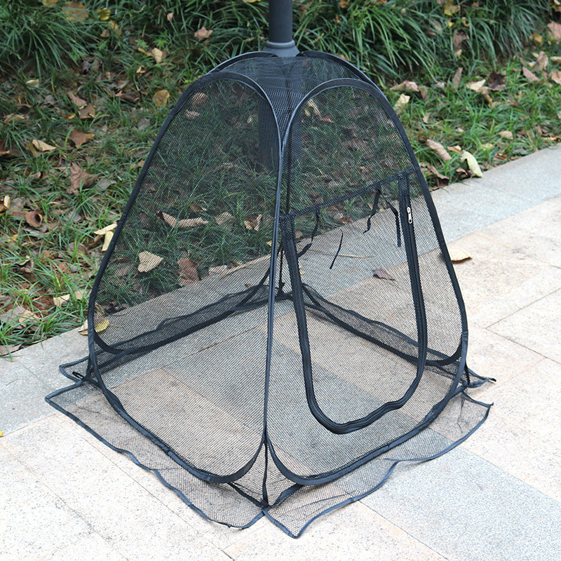 Portable Outdoor Mosquito Net Tent - Pop-Up Breathable Mesh Shelter for Camping & Patios