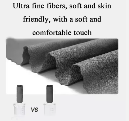 Dark Grey 2-PCS Smart Whale Silicone Case Quick-Dry Towel Set - Portable & Cooling for Gym & Travel - Image 4