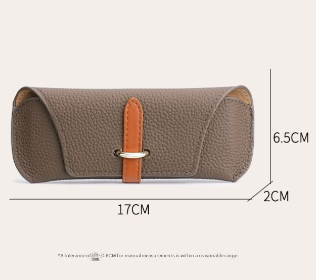 3 Pack Khaki Chic Portable Glasses Case Set - Anti-Pressure Sunglass & Myopia Eyewear Protectors - Image 4