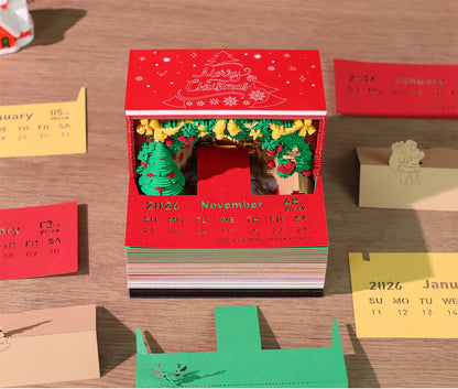 2026 Christmas Arch 3D Memo Pad - Creative Festive Gift & Desk Ornament - Image 3