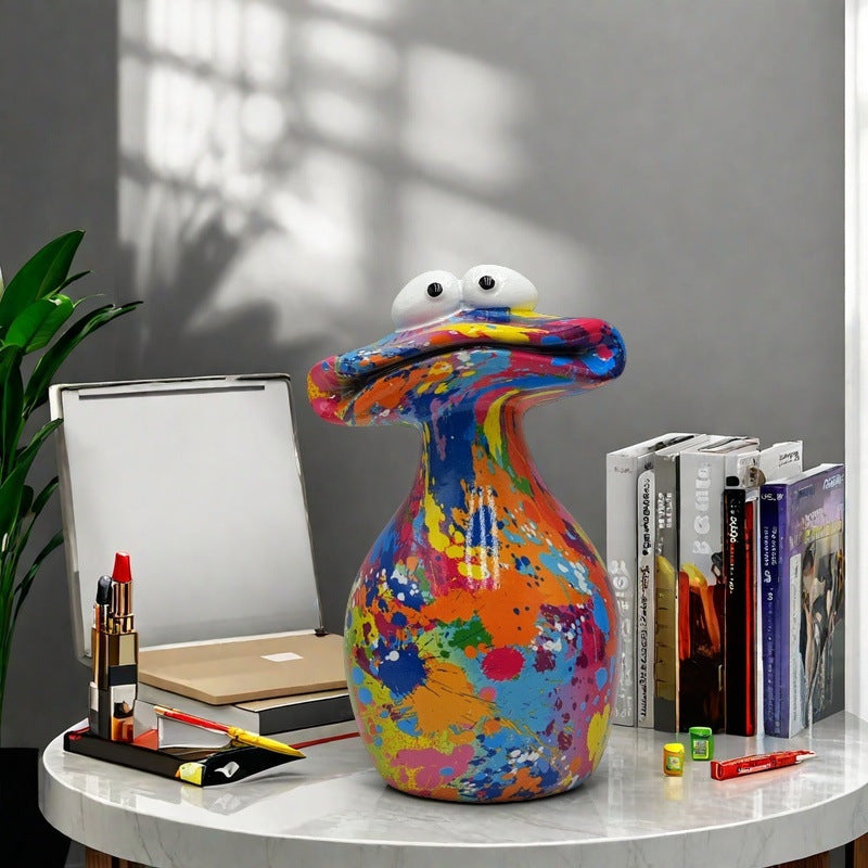 Water Transfer Print Frog Figurine - Wine Cabinet Decor, High-End Home Ornament, Gift for Family & Friends - Image 2