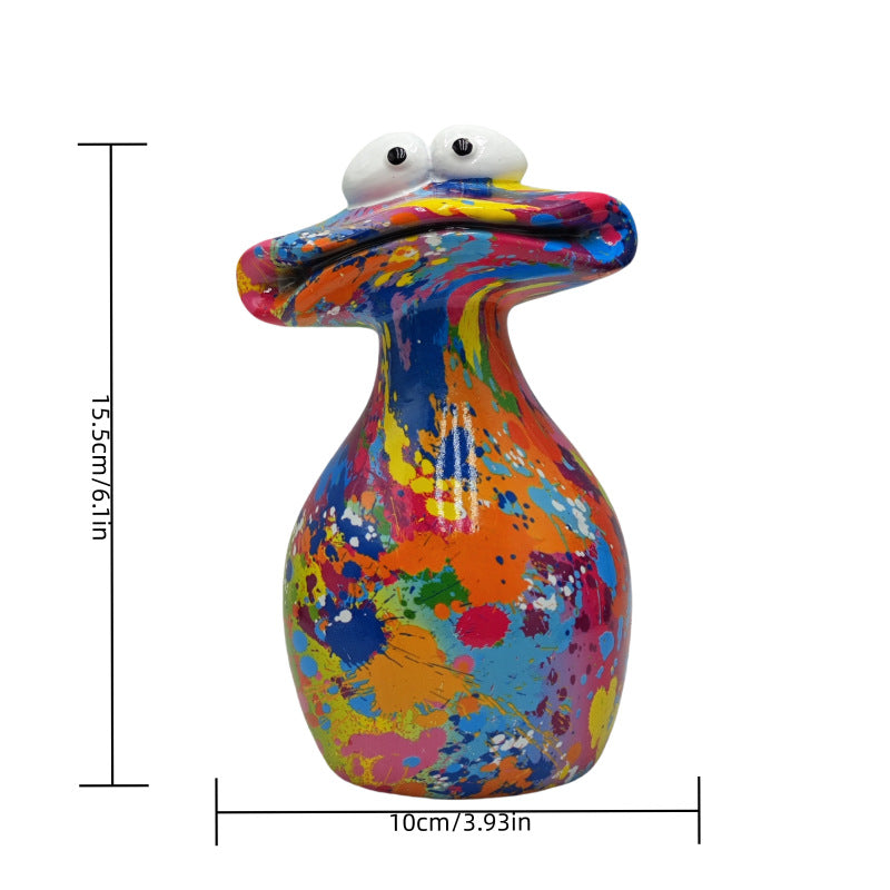 Water Transfer Print Frog Figurine - Wine Cabinet Decor, High-End Home Ornament, Gift for Family & Friends - Image 3