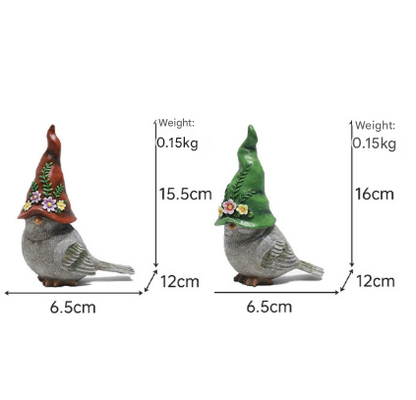 Garden & Home Decor Bird Figurines - Balcony Resin Craft Ornaments, Micro Landscape & Rockery Decorations - Image 2
