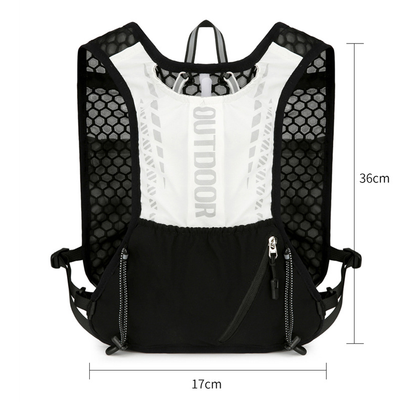Black 5L Breathable Hydration Vest Pack - Sweat-Wicking Running Bag, Cross-border Cycling Backpack, Marathon Trail Travel Nylon Hiking Pack - Image 2