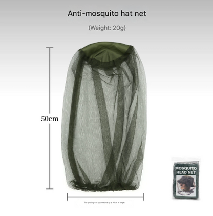 10-Piece Set: Outdoor Fishing & Night Fishing Mosquito Head Net - Insect Repellent Hat Mesh, Sun Protection, Breathable Bee Hat & Sun Visor for Men & Women - Image 2