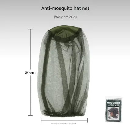 10-Piece Set: Outdoor Fishing & Night Fishing Mosquito Head Net - Insect Repellent Hat Mesh, Sun Protection, Breathable Bee Hat & Sun Visor for Men & Women - Image 2