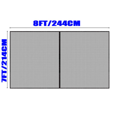 No-Drill Magnetic Garage Door Screen - Polyester Mosquito Net Curtain, Cross-border Home Summer Velcro Garage Door Mesh (244x214cm) - Image 5