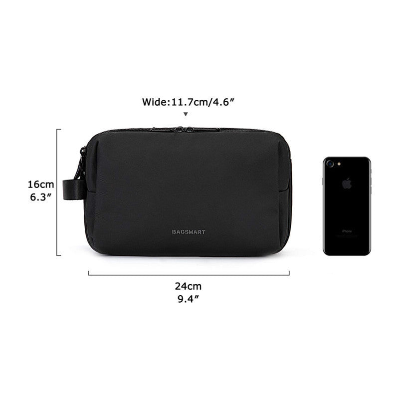 Pink Large Capacity Travel Toiletry Bag - Splash-Proof Organizer for Men's Business Trips & Swimming (24x11.7x16 cm) - Image 5