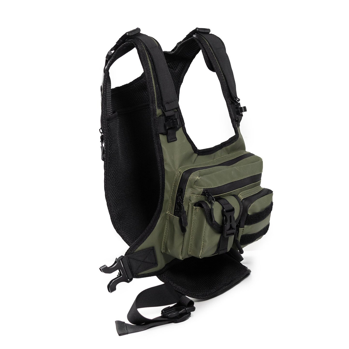 Green Outdoor Tactical Chest Bag - CS Running Hydration Sports Chest Pack for Men (0.572kg, 30x30x6 cm) - Image 2