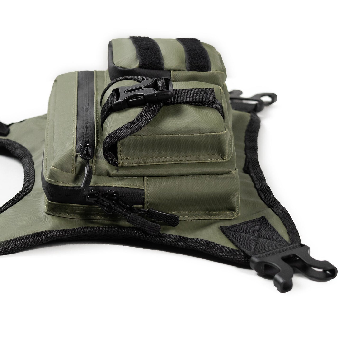 Green Outdoor Tactical Chest Bag - CS Running Hydration Sports Chest Pack for Men (0.572kg, 30x30x6 cm) - Image 3