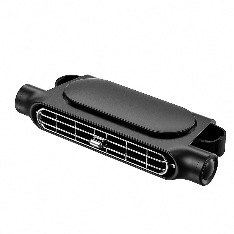 Black Car Seat Headrest Fan - USB Powered Bladeless Rear Seat Fan for Vehicle Cooling (175x75x34mm) - Image 3