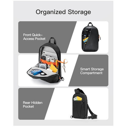 Green Modern Urban Sling Bag Crossbody Chest Pack with Quick Adjustable Strap Compact Daypack for Travel and Daily Commute - Image 2