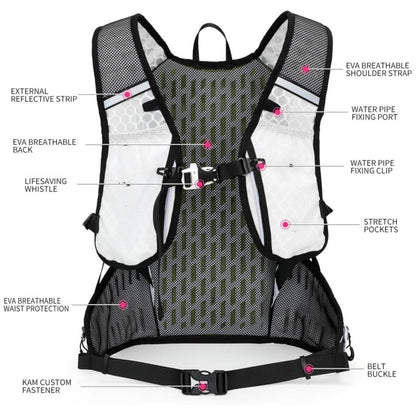Black Lightweight Outdoor Hiking Backpack Nylon Daypack for Cycling Camping and Mountaineering Breathable Sports Bag Ideal for Australian Adventures - Image 3