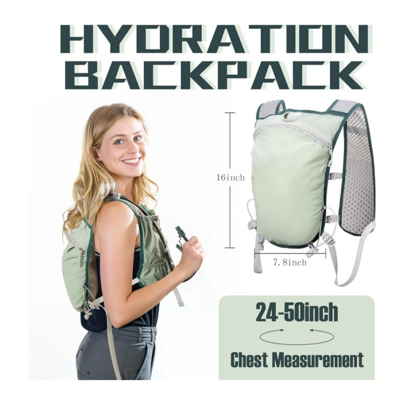 Lightweight Hydration Backpack Running Vest with Adjustable Chest Straps Breathable Trail Running Pack for Cycling and Marathons Fits 24-50 Inch Chest - Image 4