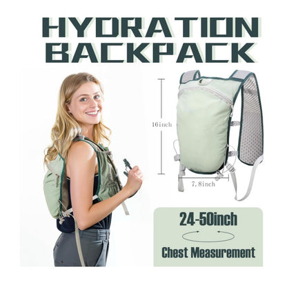 Lightweight Hydration Backpack Running Vest with Adjustable Chest Straps Breathable Trail Running Pack for Cycling and Marathons Fits 24-50 Inch Chest - Image 4
