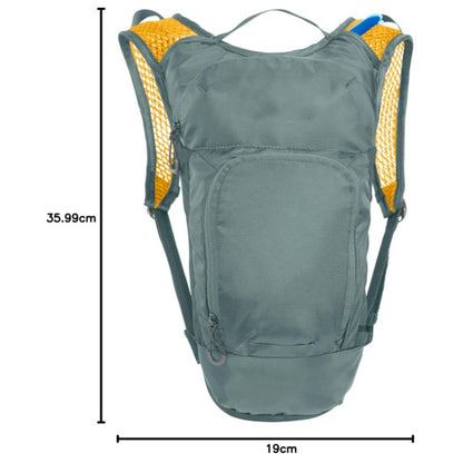 Grey Compact Hydration Backpack Lightweight Cycling Daypack for MTB and Running Breathable Mesh Shoulder Straps Outdoor Sports Bag - Image 2