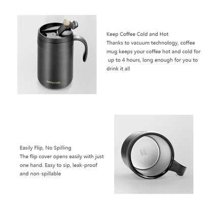 White Portable Pour Over Coffee Maker Set Stainless Steel Insulated Travel Mug with Collapsible Reusable Dripper Filter for Camping Office and Home - Image 4