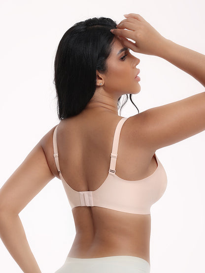 XXXL Black Women Seamless Wire-Free Bra Comfortable Full Coverage Bralette Invisible Wireless Lingerie for Everyday and Sleep - Image 3