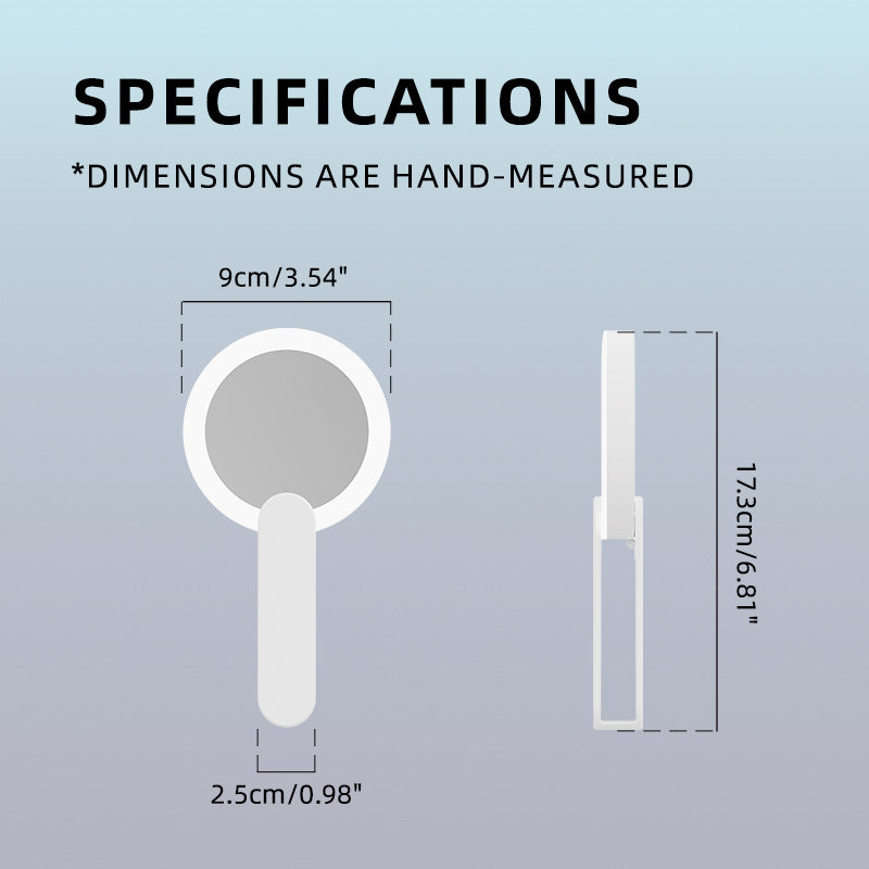 Portable LED Makeup Mirror Foldable Handheld Vanity Light Compact Travel Cosmetic Mirror for Women and Students - Image 2