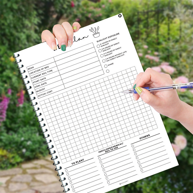 Garden Planner Journal & Plant Care Log Book with Layout Grids Watering Schedule and Budget Tracker for Indoor and Outdoor Gardening - Image 4