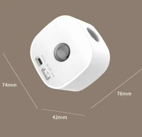 White Rechargeable Motion Sensor Wall Light Dual Light Source Magnetic LED Night Lamp with 3 Brightness Levels and Type-C Charging for Hallway and Bedroom - Image 4