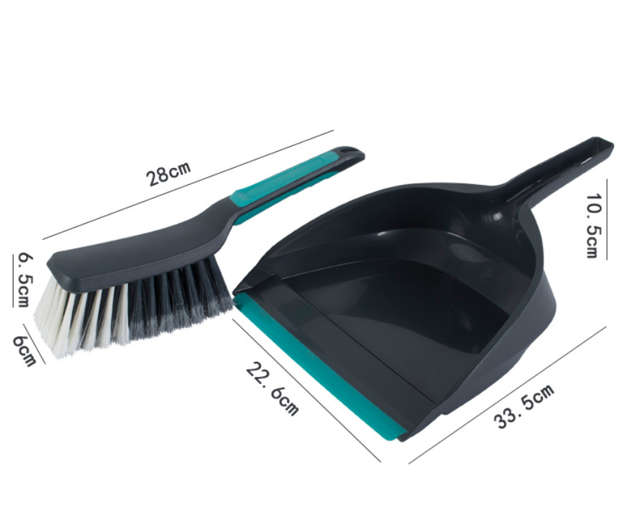 2-Piece Handheld Dustpan and Brush Set Mini Broom with Soft Rubber Lip for Kitchen Desktop Car and Camping Cleaning - Image 2