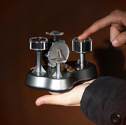 Mini Electronic Finger Drum Set Touch Sensitive Desktop Percussion Toy with Light-Up Game Mode Novelty Gift for Kids and Musicians - Image 3