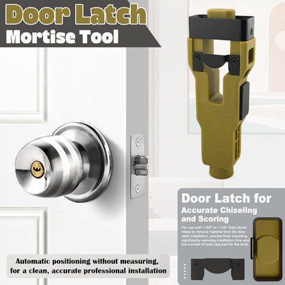 Door Latch Mortise Tool 25mm - Precision Woodworking Jig for Lock Faceplate Installation - Hammer-Driven Chisel Mortiser for DIY & Carpentry (165mm Length) - Image 4