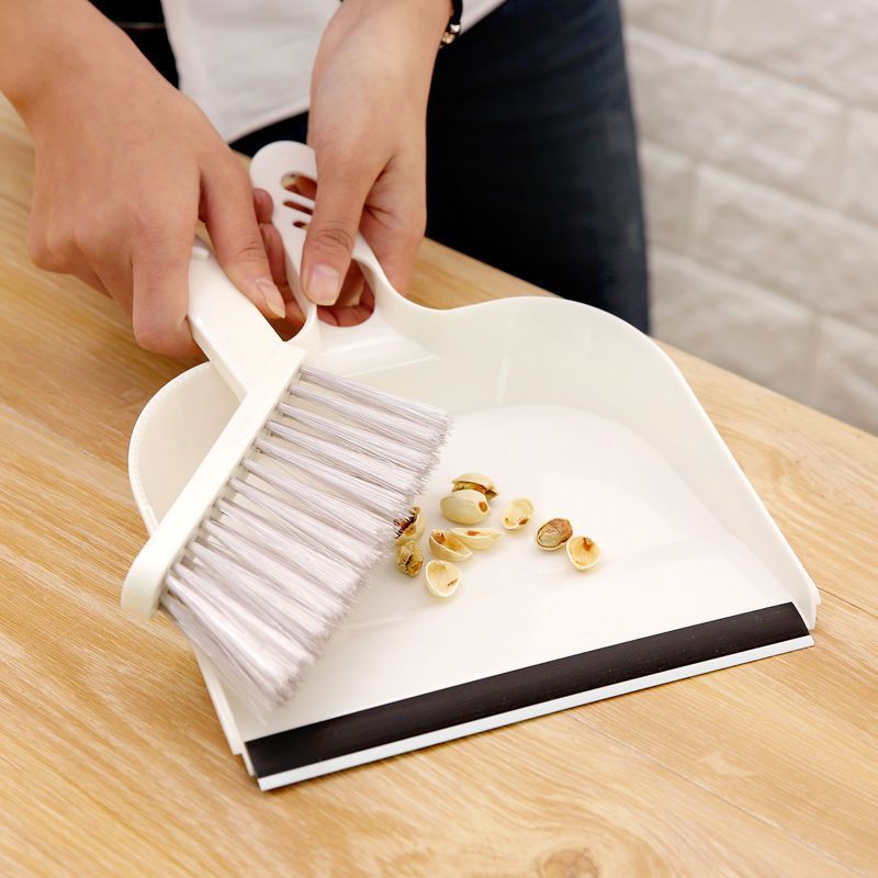 Pink Mini Dustpan and Brush Set Handheld Sweeping Broom with Rubber Lip for Desktop Kitchen Car and Camping Cleaning - Image 3