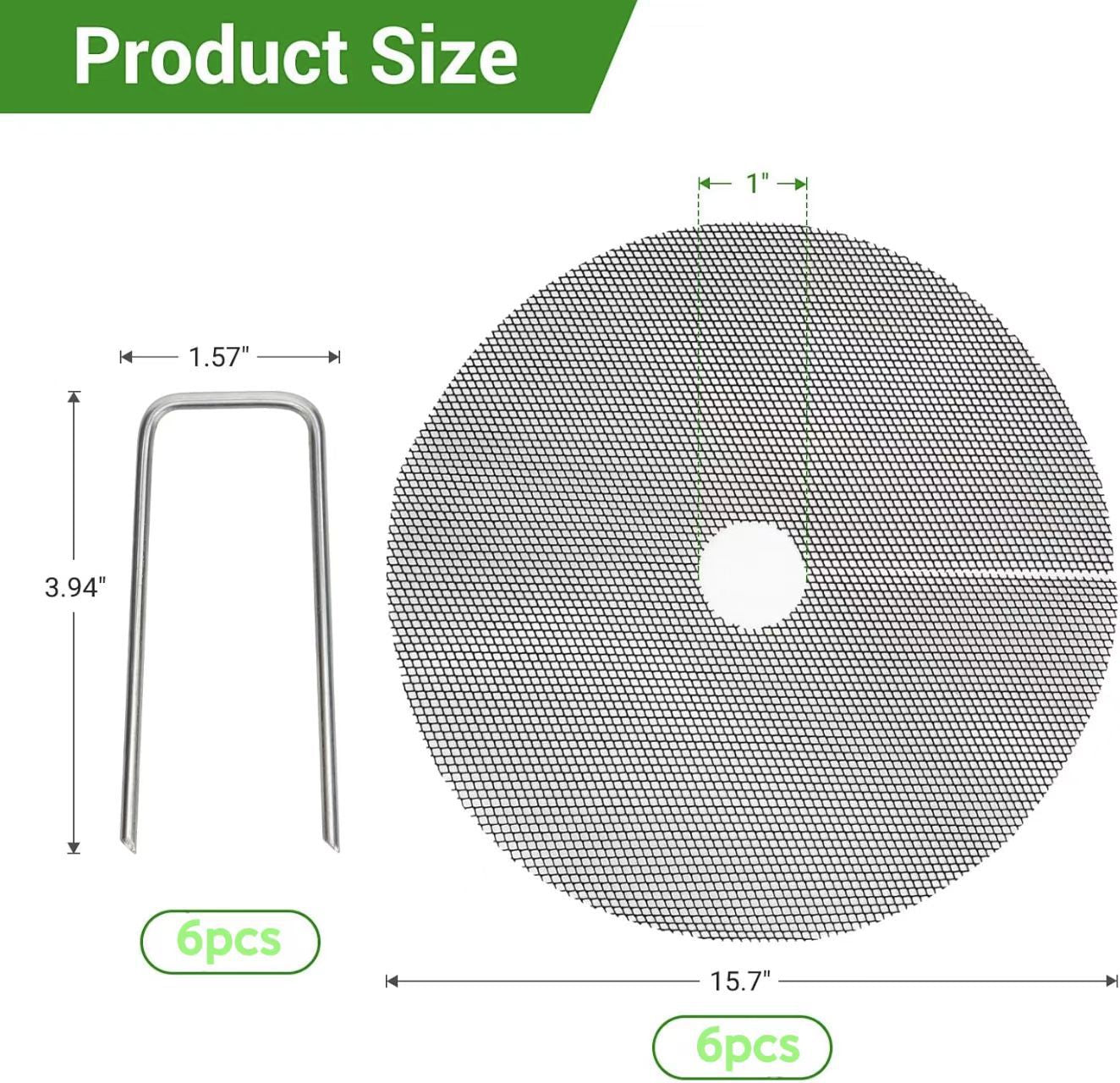 6 Pack Plant Pot Grids 15.7 Inch Flower Pot Soil Protector Cat Dog Pet Proof Cover for Australian Homes Indoor Outdoor Gardening Soil Guard - Image 2