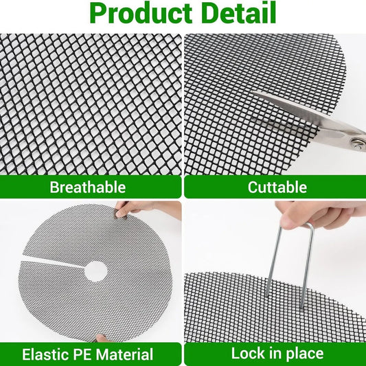 6 Pack Plant Pot Grids 15.7 Inch Flower Pot Soil Protector Cat Dog Pet Proof Cover for Australian Homes Indoor Outdoor Gardening Soil Guard - Image 3