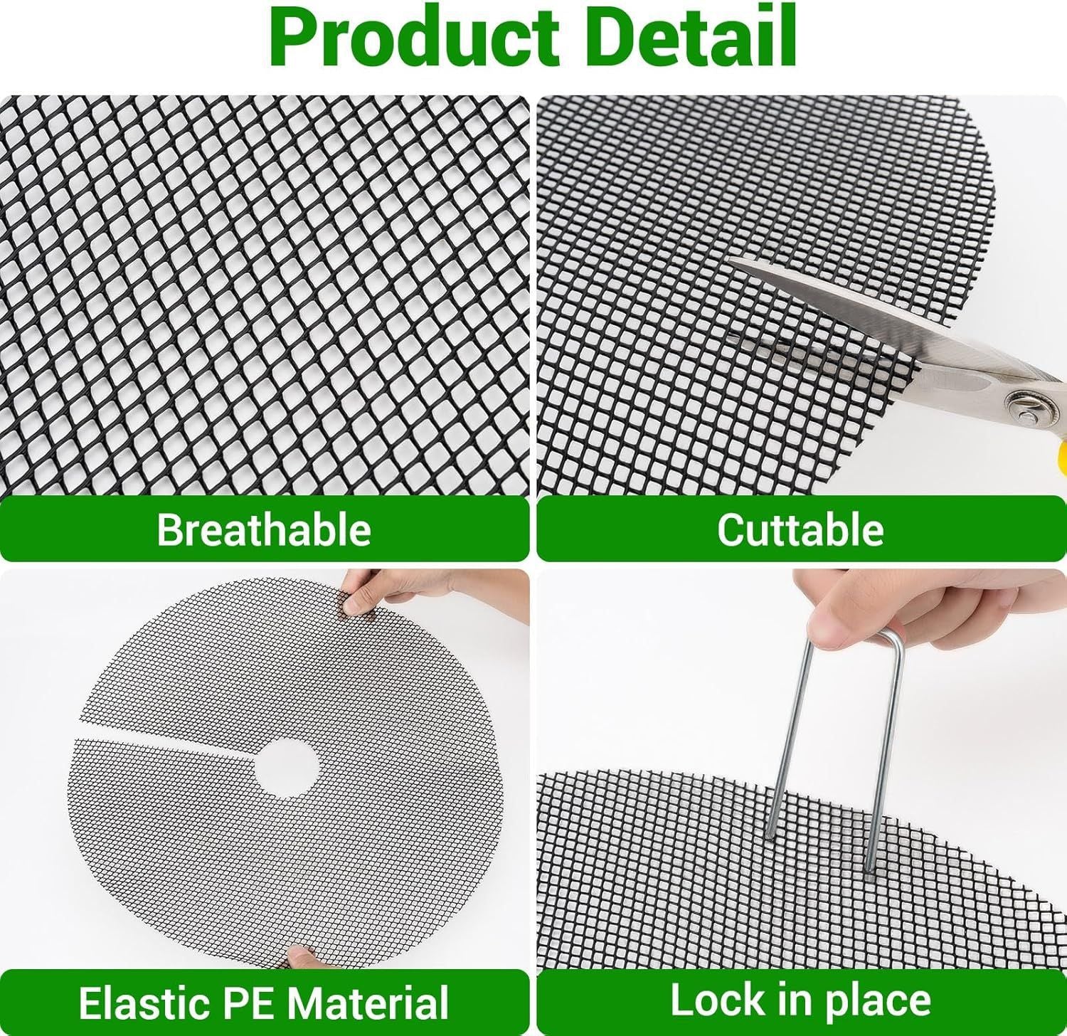 6 Pack Plant Pot Grids 15.7 Inch Flower Pot Soil Protector Cat Dog Pet Proof Cover for Australian Homes Indoor Outdoor Gardening Soil Guard - Image 6