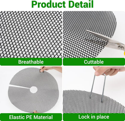 6 Pack Plant Pot Grids 15.7 Inch Flower Pot Soil Protector Cat Dog Pet Proof Cover for Australian Homes Indoor Outdoor Gardening Soil Guard - Image 6