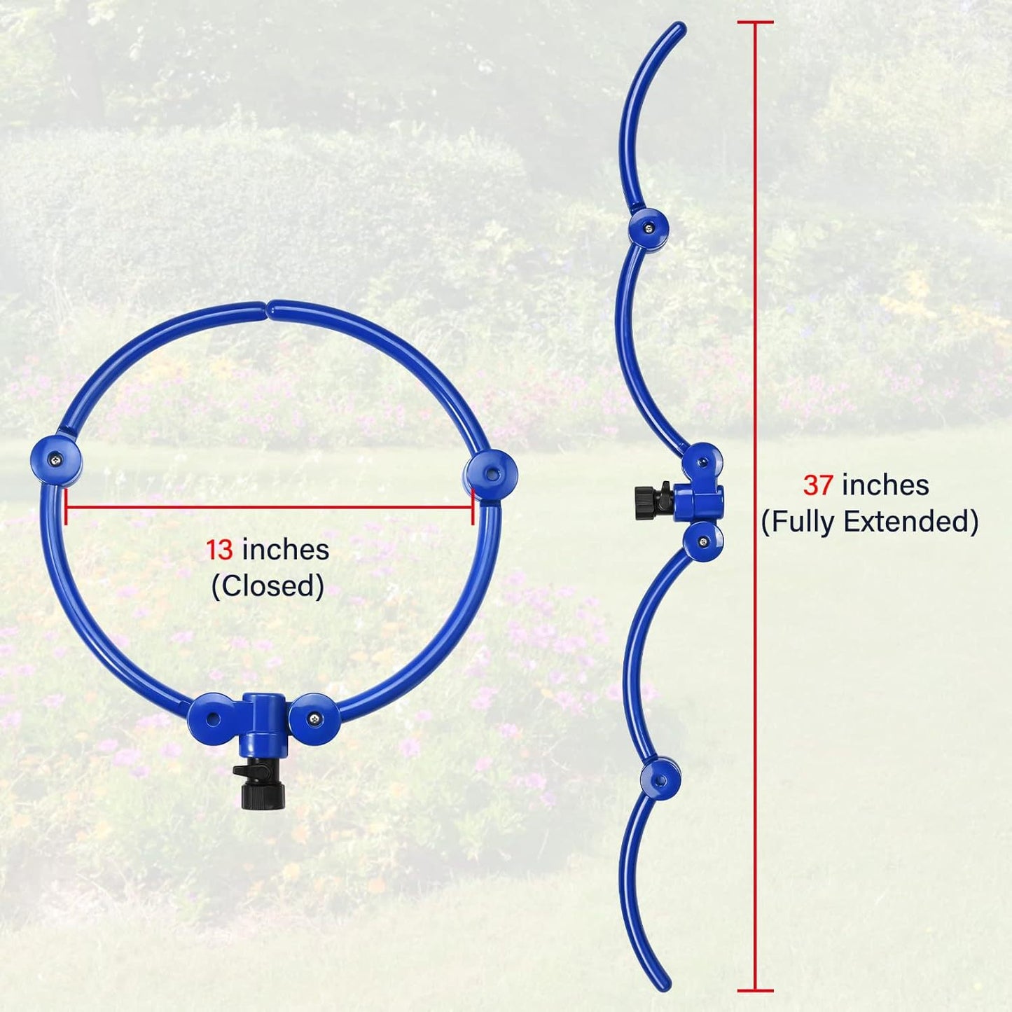 Adjustable Tree Ring Sprinkler for Deep Root Irrigation - 13 to 37 Inch Expandable Garden Watering Tool for Australian Trees and Orchards - Image 3