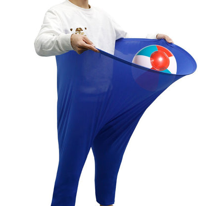 Blue Granny Pants Yard Game for Kids - Durable Outdoor Tossing Activity with Ball and Pump - 60x80cm Fun Backyard Game for Australian Family BBQs