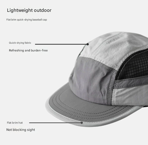 Red UPF 50+ Quick-Dry Outdoor Sun Hat with Breathable Mesh - Lightweight Adjustable Cap for Hiking, Camping and Fishing in the Australian Sun - Image 2