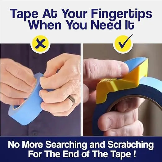 15 Pack Masking Tape Cutter Set (5 x 3 Sizes) Compact Clip-On Dispenser for 1", 1.5" & 2" Rolls Painter's Tape DIY Tool - Image 2