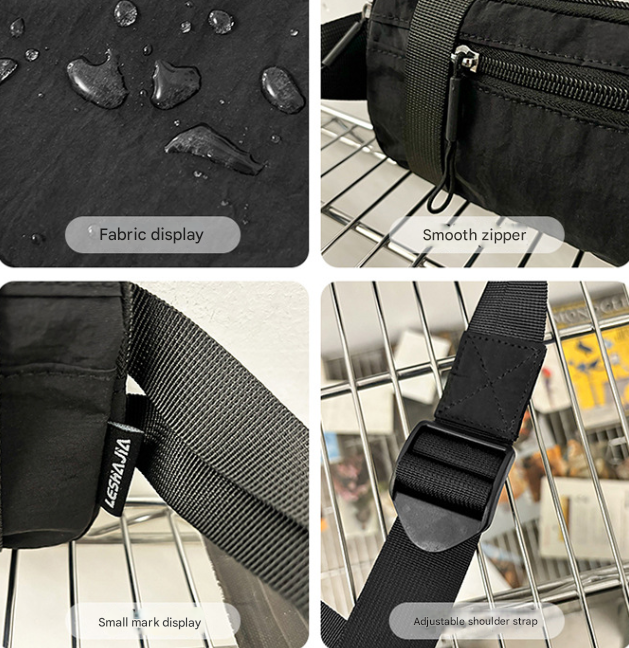 Orange Unisex Mini Crossbody Waist Bag Lightweight Nylon Running Belt Phone Pouch 21cm Slim Sports Chest Sling for Travel & Gym - Image 3