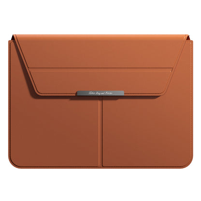 3-in-1 Detachable PU Leather Laptop Sleeve with Ergonomic Stand & Mouse Pad(black  13/14 inch) - Image 2