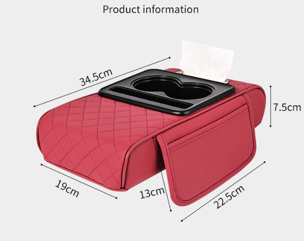 Premium Car Armrest Organizer & Comfort Pad(black) - Image 5