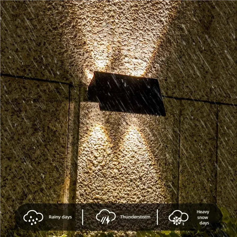 Solar Powered Up and Down Wall Light(yellow light) - Image 2