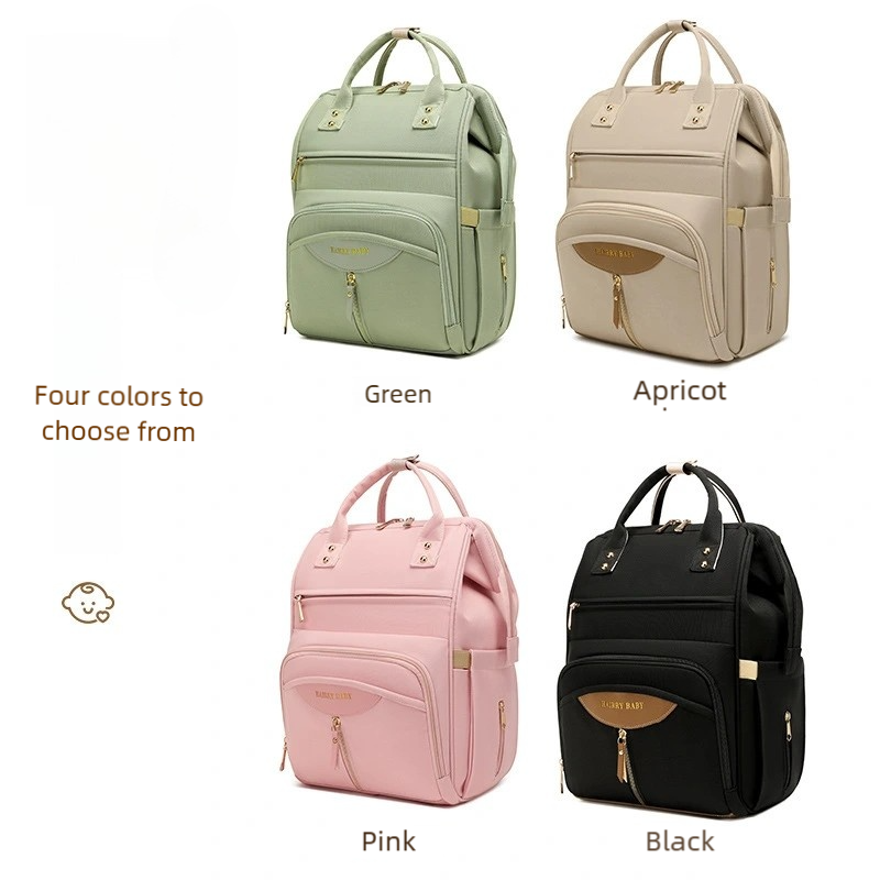 Multifunctional Diaper Bag Backpack(Black) - Large Capacity & Organized Storage for Baby Essentials - Image 3