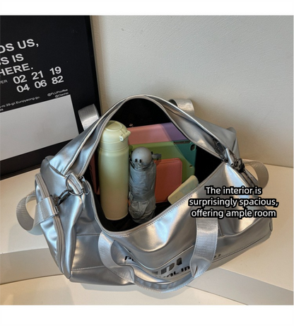 Lightweight Sports Bag with Dedicated Shoe and Wet Gear Zone(black) - Image 5